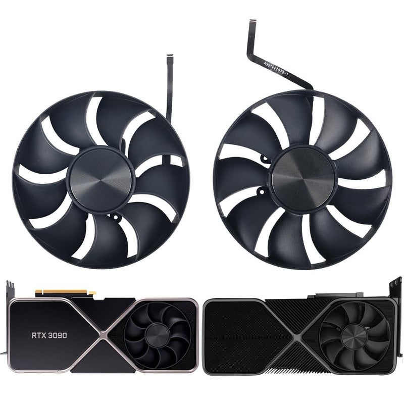 inRobert 110mm Cooling Fan Replacement for Nvidia RTX 3090 FE 3090FE 3090Ti Founders Edition Graphics Card Fan (Fan-A) - Image 4